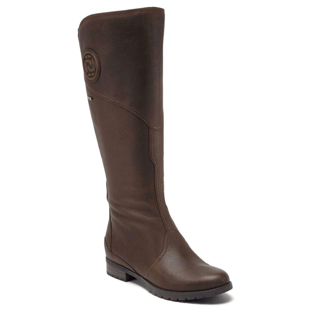 Rockport Singapore Womens Boots - Tristina Gore Tall Brown - WR0534126